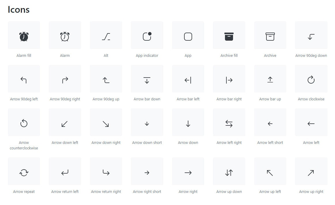 Bootstrap Icons